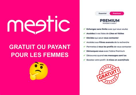 meetic gratuit ou payant|Meetic prix : tous les tarifs des abonnements en 2024